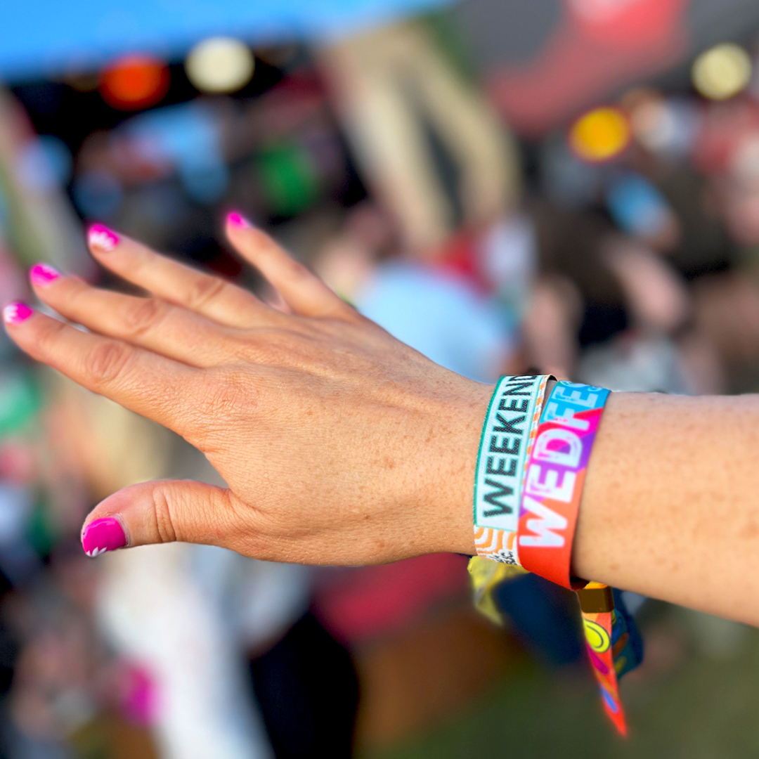 Festivalarmbånd med tryk