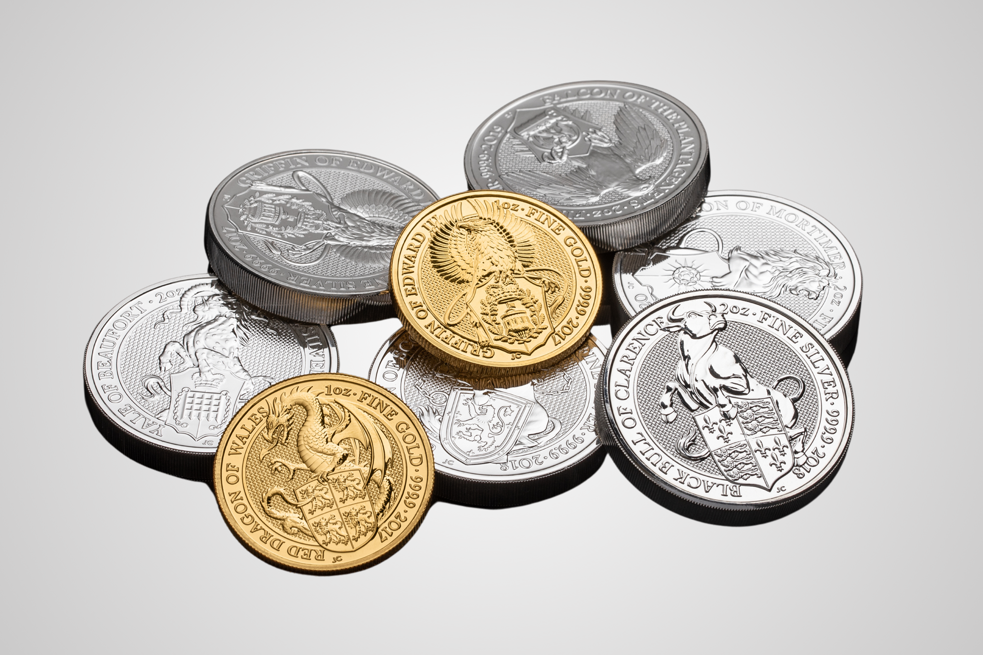 Metalmønter vognmønter og skabspoletter