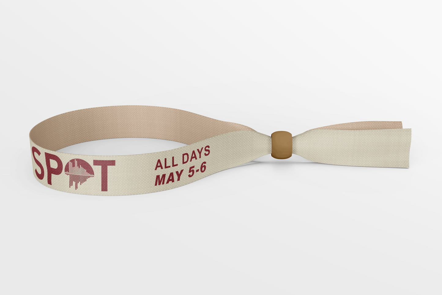 ECO bambus stofarmbånd med 1 farve tryk