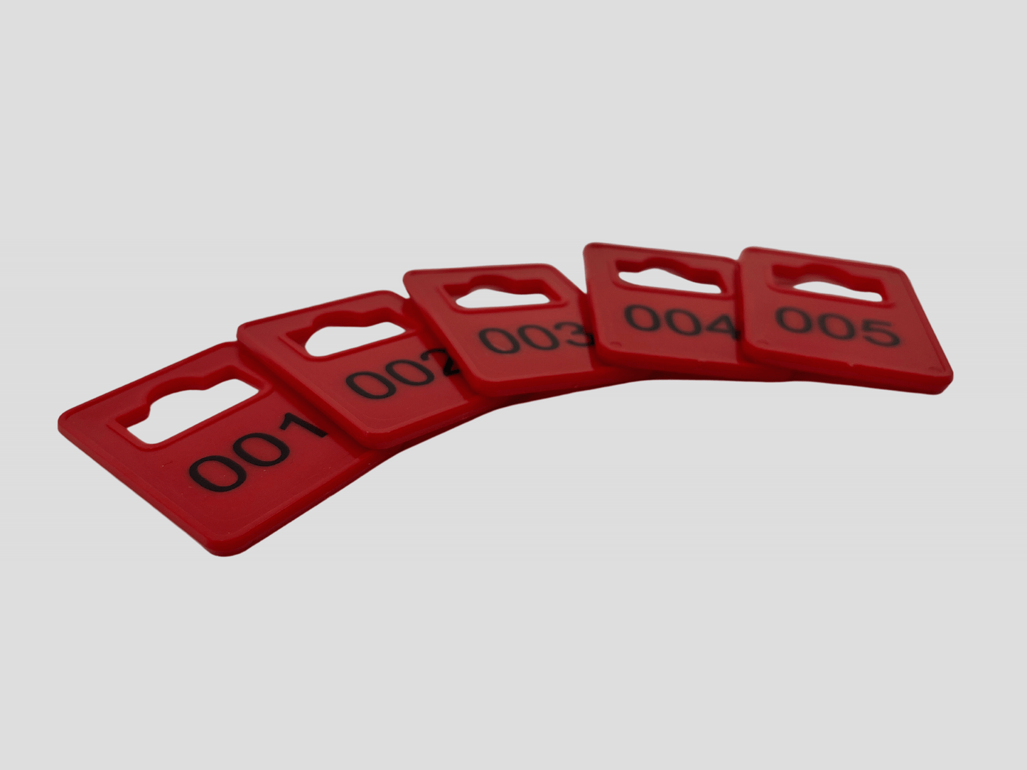 Billetter fra JM Band®. Garderobe numre plast D 100 stk.