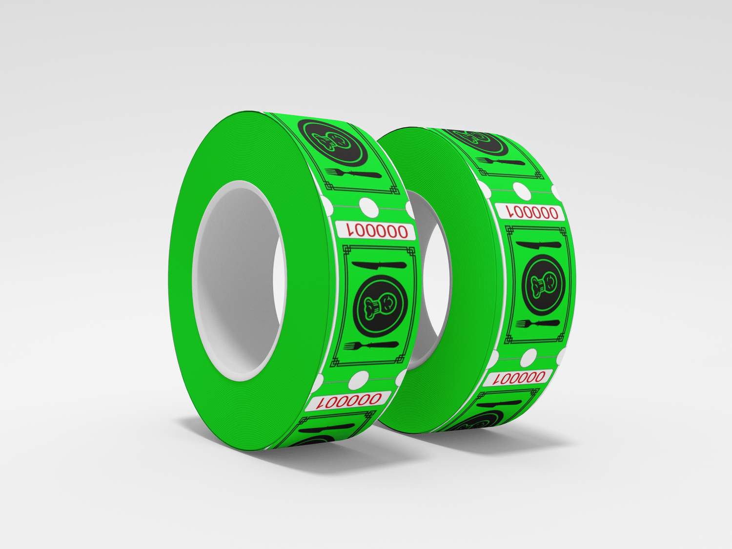 Madbilletter (1000stk). Billetter fra JM Band®.