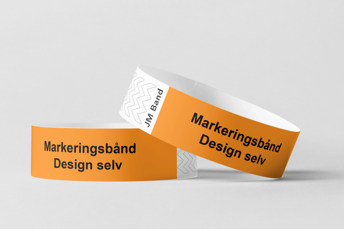 Papirarmbånd fra JM Band®. Markeringsbånd med tryk