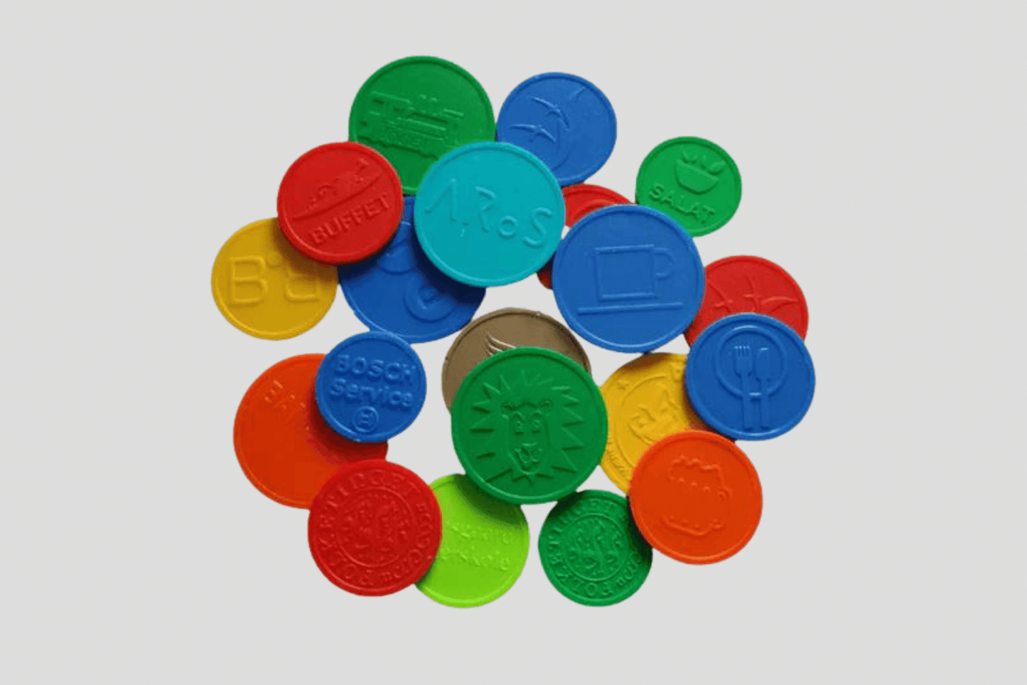 Poletter Præget Plast