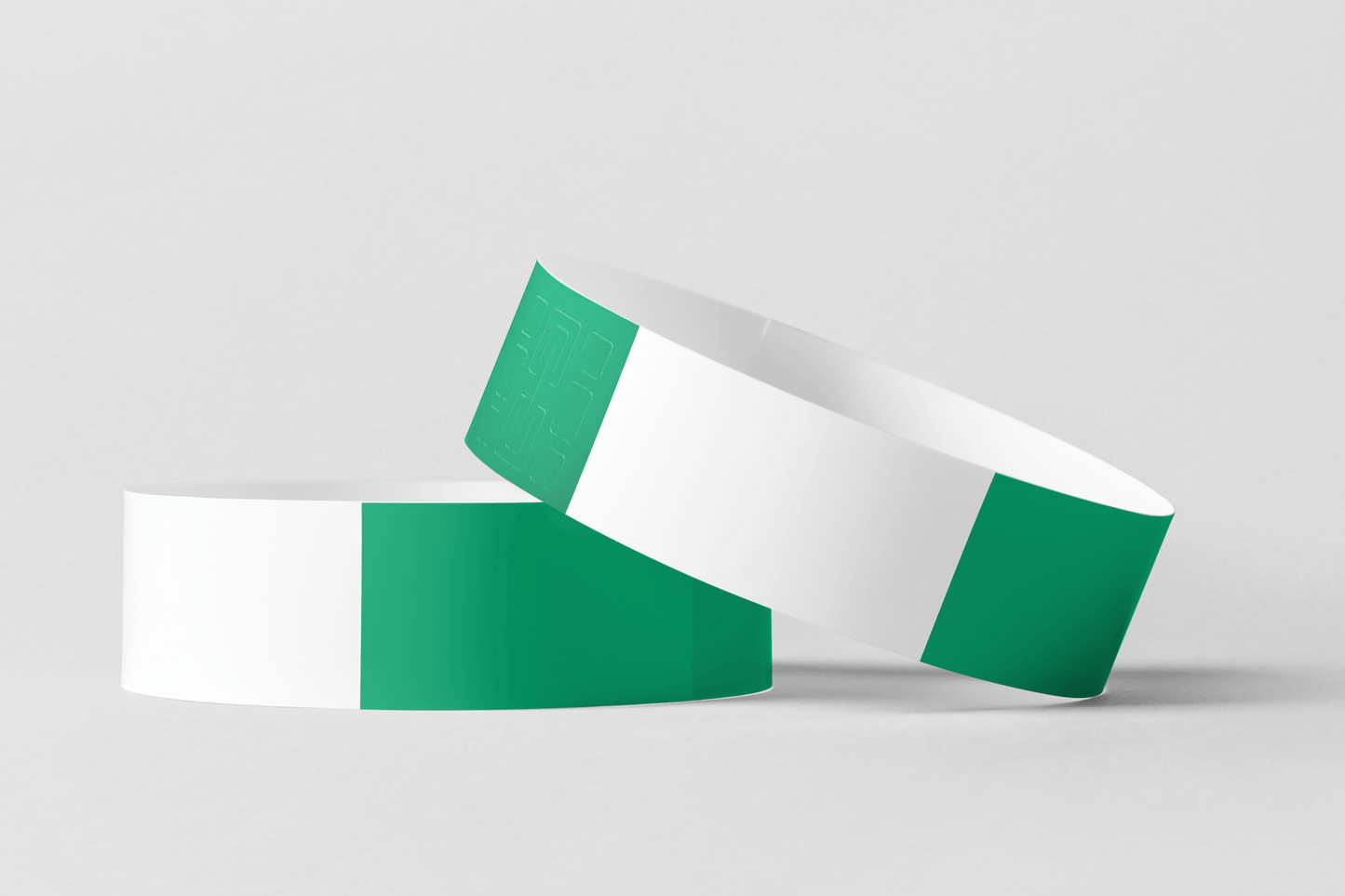 Grønne Termiske Armbånd i Rulle. Plastikarmbånd fra JM Band®.