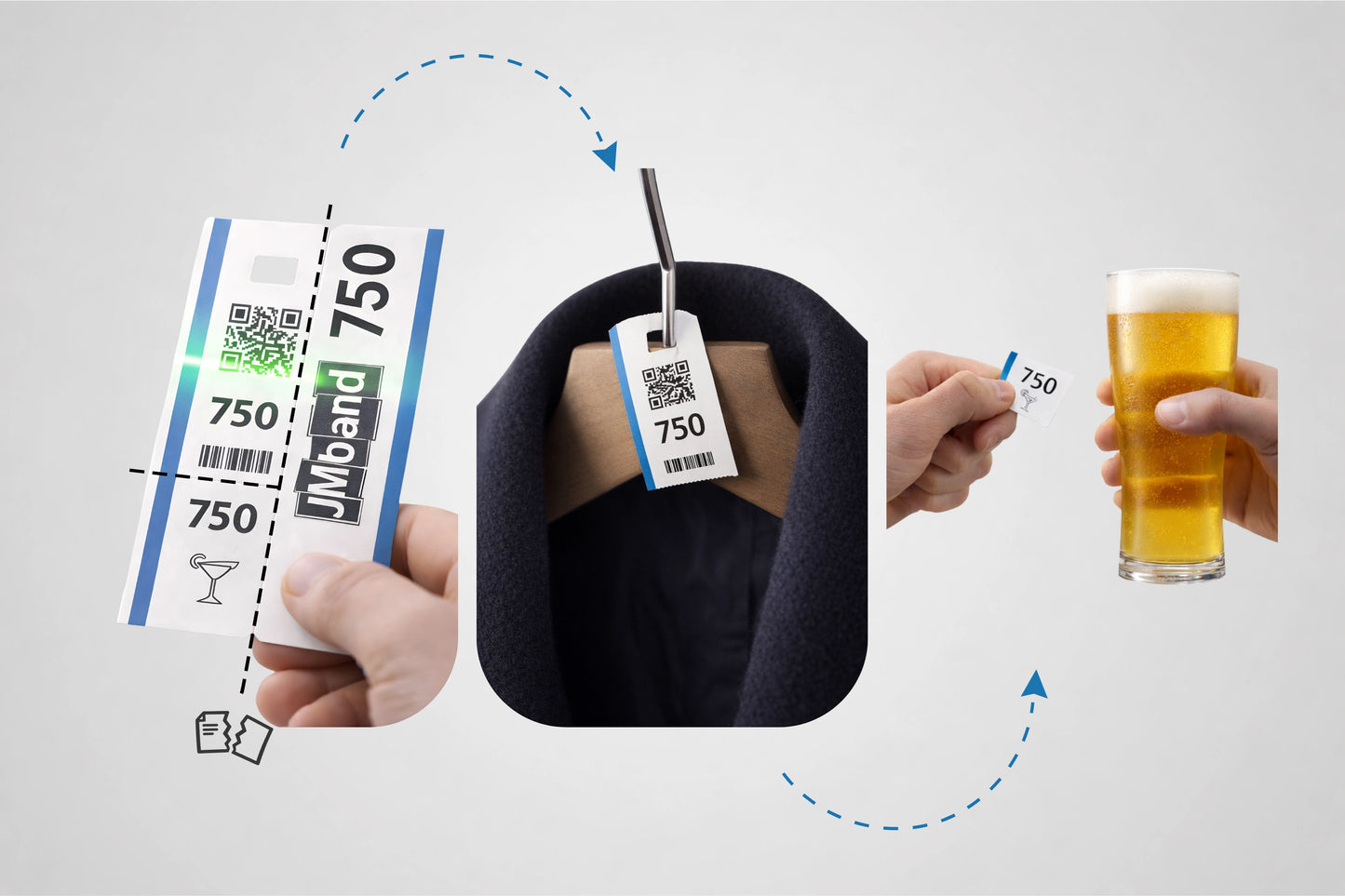 Garderobebilletter tryk forespørgsel