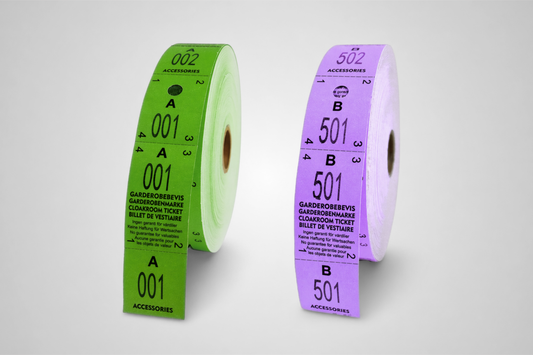 3-delte garderobebilletter i farver fra JM Band®