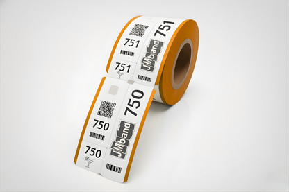 3-delte garderobebilletter med tryk