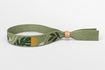 Bambus stofarmbånd med farvetryk