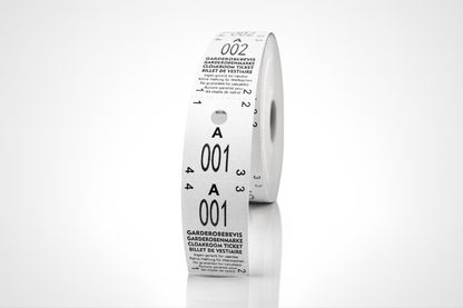 Garderobemærker 2-delt (500 stk)