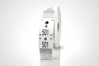 Garderobemærker 2-delt (500 stk)