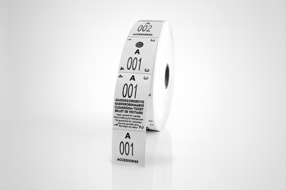 Garderobemærker 3-delt (500 stk)