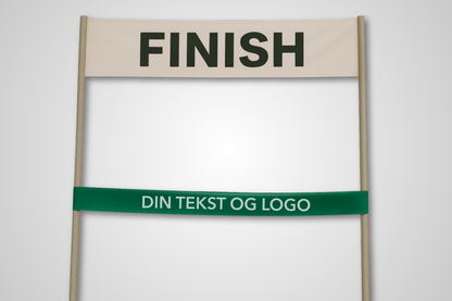 Mållinje bånd tryk Design selv