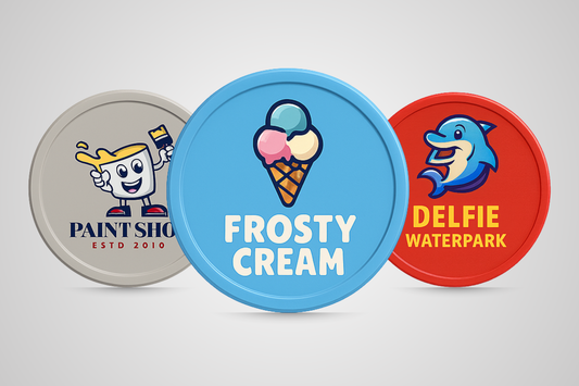 Poletter plast trykt