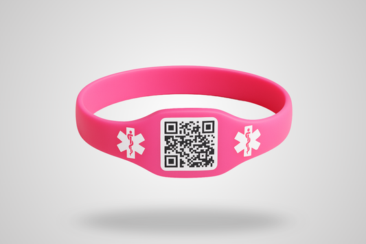 Silikonearmbånd med QR-kode