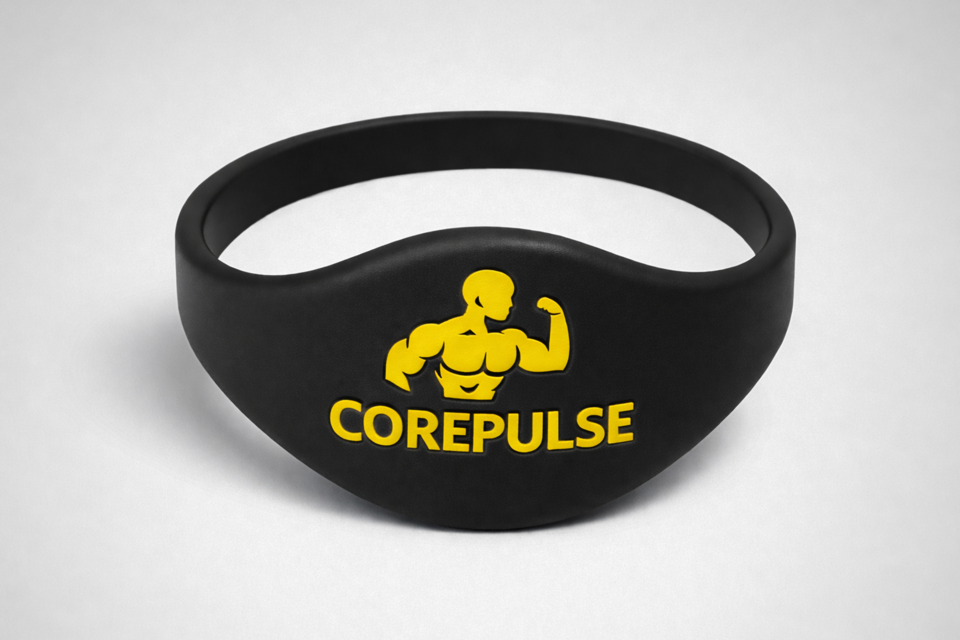 Silikonearmbånd fra JM Band®. Silikonearmbånd med avanceret RFID og præget logo