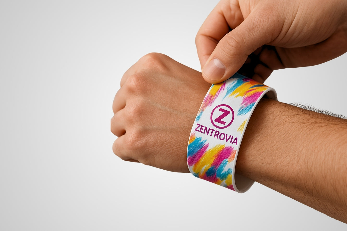 Slap armbånd med farvetryk
