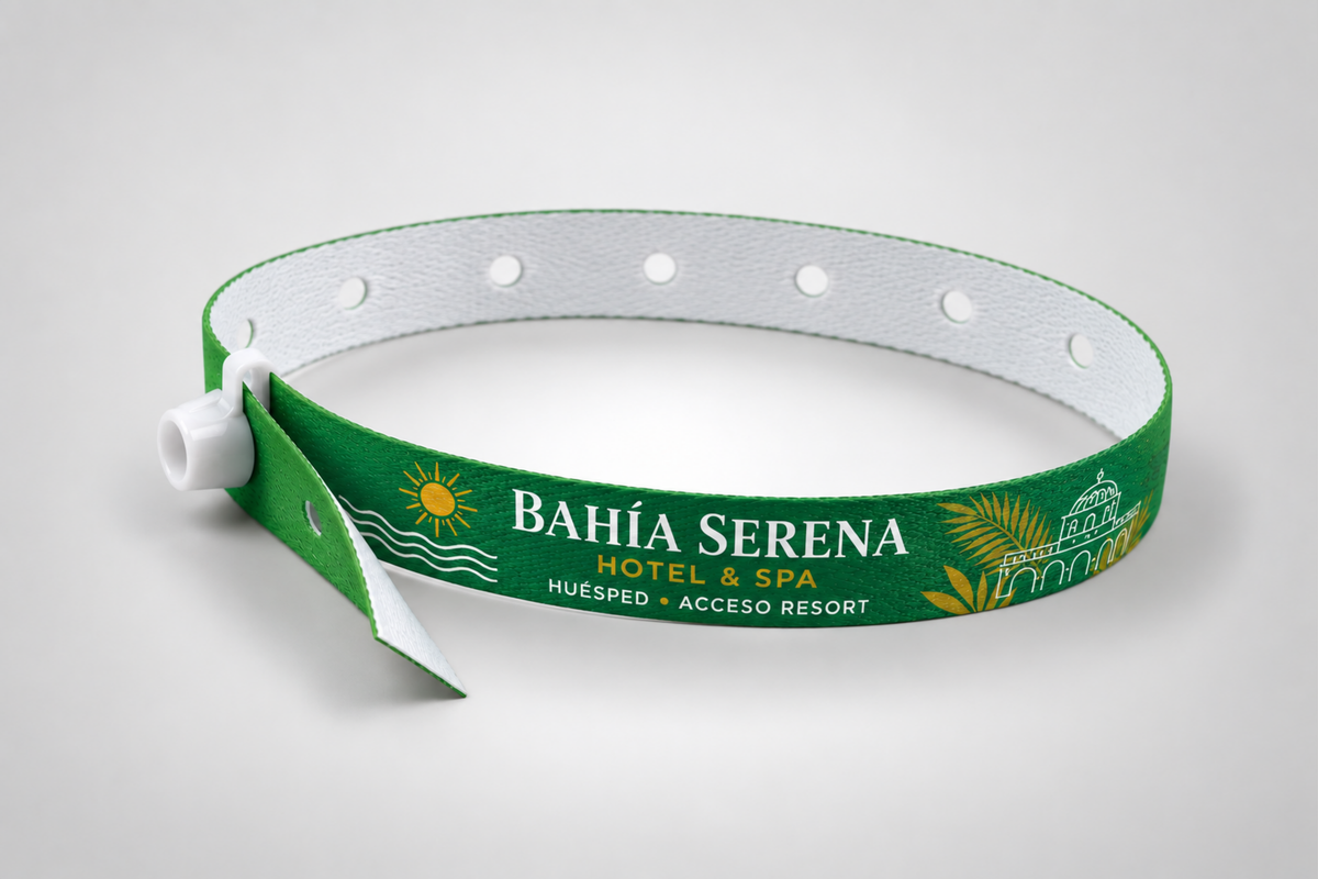 Design selv stofarmbånd med knaplås