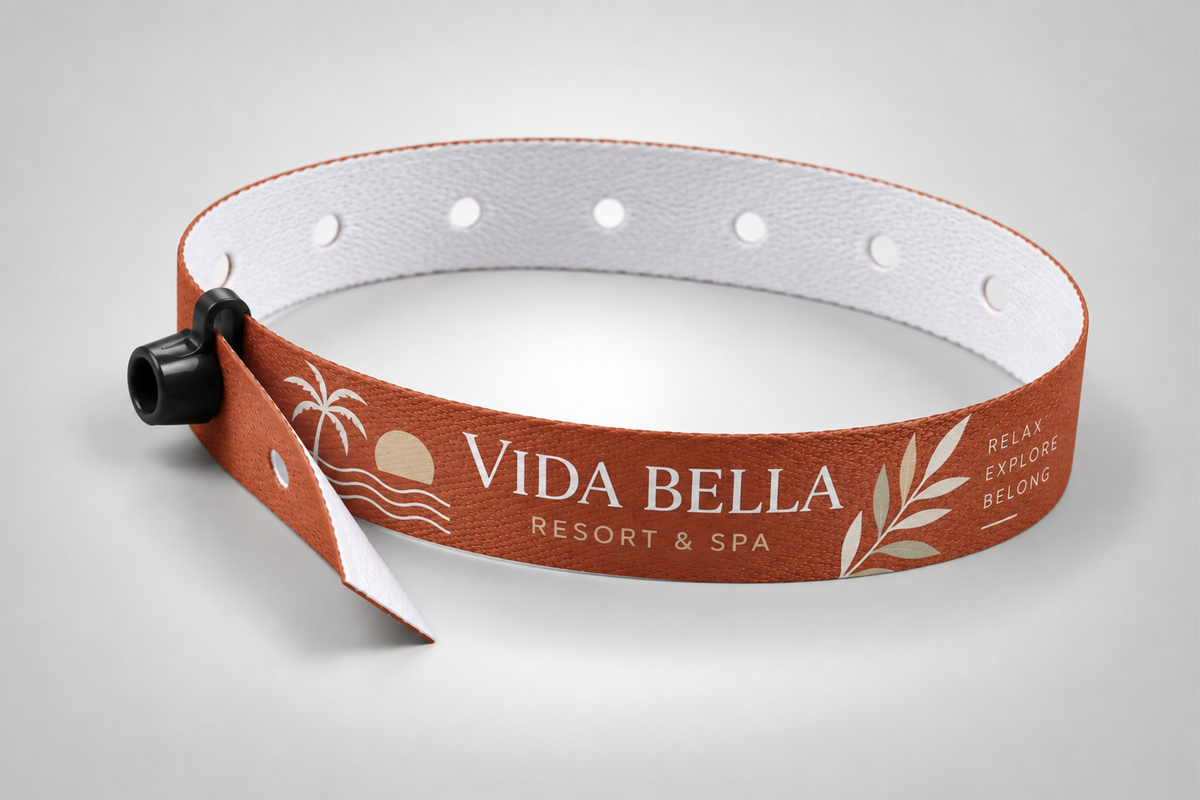 Design selv stofarmbånd med knaplås