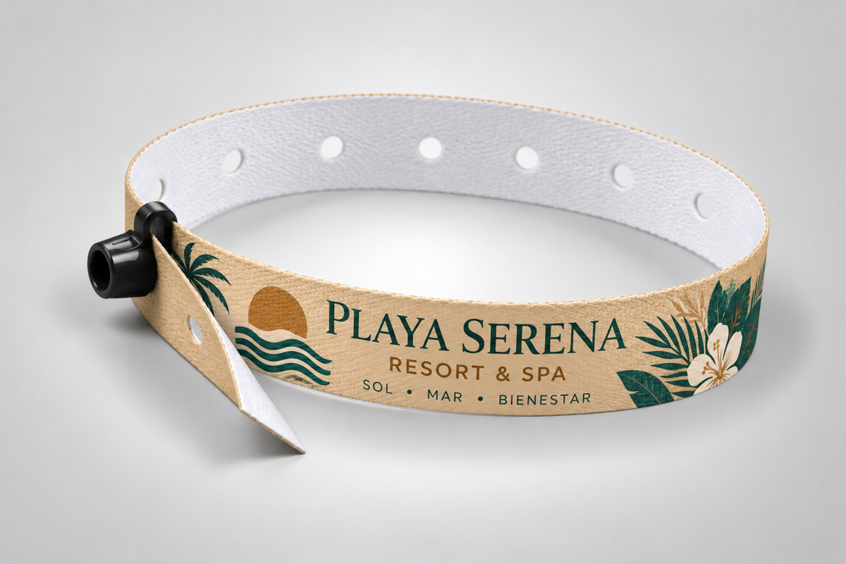 Design selv stofarmbånd med knaplås