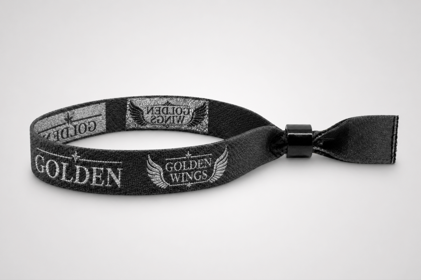 Vævet Festivalarmbånd med metallisk tråd