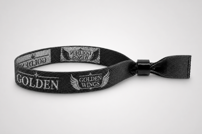 Vævet Festivalarmbånd med metallisk tråd