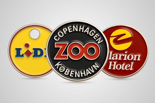 Vognmønter med logo