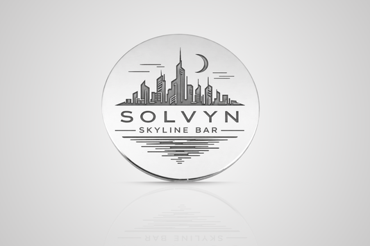 Metal poletter i sølv med gravereret logo fra JM Band®